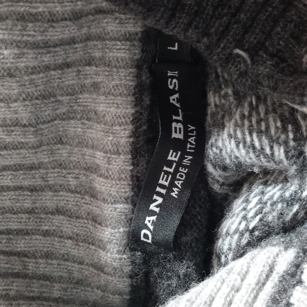 Daniele Blasi‎ Isle Wool Pullover Aztec Sweater - Picture 4 of 4